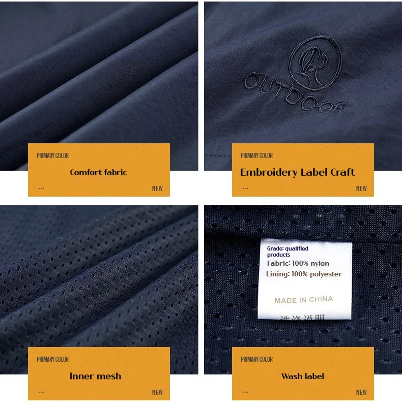 DELTOSTINSS Waterproof Windbreaker Workwear Jacket – Durable • Lightweight • All-Season Protection