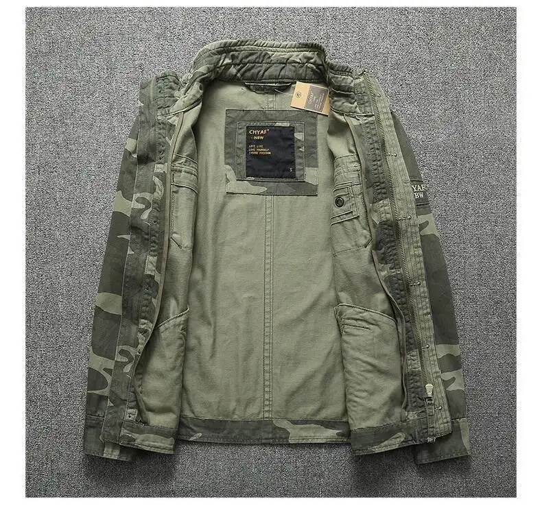 DELTOSTINSS Vintage Button-Up Field Jacket – Rugged Style with Modern Comfort