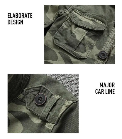 DELTOSTINSS Vintage Button-Up Field Jacket – Rugged Style with Modern Comfort