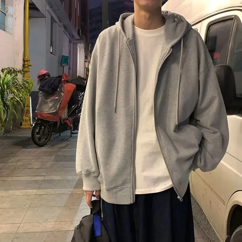 DELTOSTINSS Urban Oversized Hooded Jacket – Minimal Black Streetwear Essential