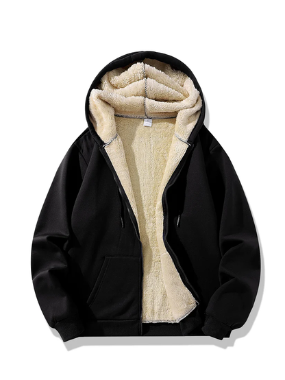 DELTOSTINSS Ultra-Warm Lambswool Fleece Hoodie – Premium Comfort for Winter