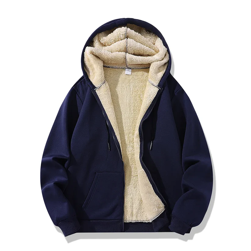 DELTOSTINSS Ultra-Warm Lambswool Fleece Hoodie – Premium Comfort for Winter