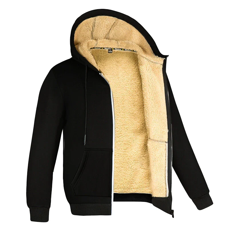 DELTOSTINSS Ultra-Warm Lambswool Fleece Hoodie – Premium Comfort for Winter