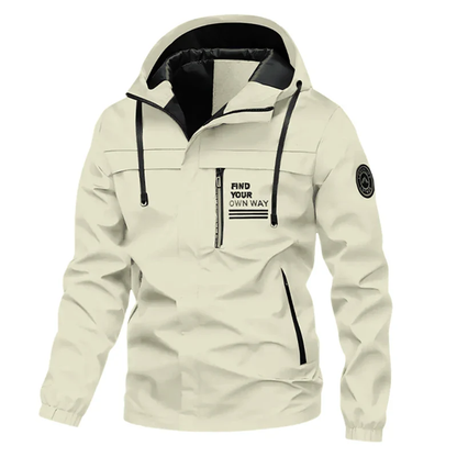 DELTOSTINSS Waterproof Windbreaker Hooded Jacket – Lightweight, Durable & Adventure-Ready