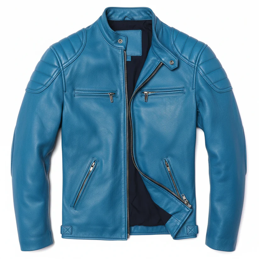 DELTOSTINSS Premium Black Biker Leather Jacket – Bold • Classic • Road-Ready