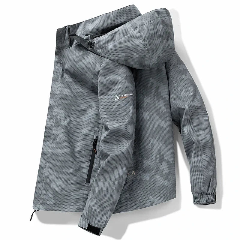 DELTOSTINSS Waterproof Camo Workwear Jacket – Bold Pattern • All-Weather Protection