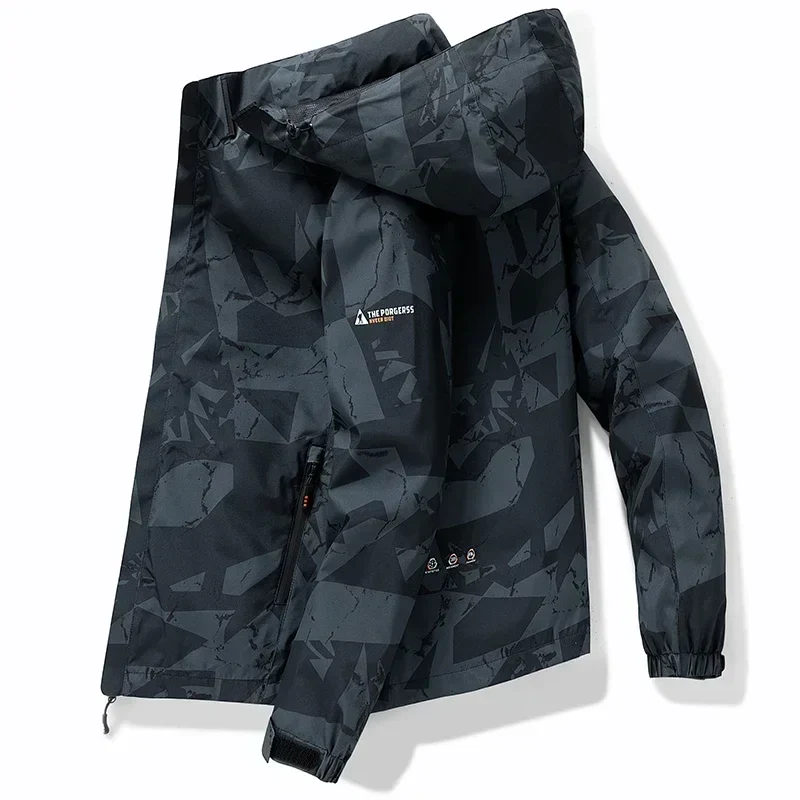 DELTOSTINSS Waterproof Camo Workwear Jacket – Bold Pattern • All-Weather Protection