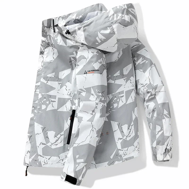 DELTOSTINSS Waterproof Camo Workwear Jacket – Bold Pattern • All-Weather Protection