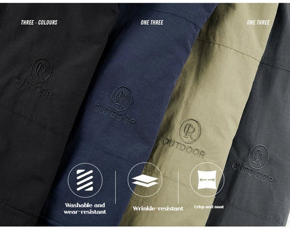 DELTOSTINSS Waterproof Windbreaker Workwear Jacket – Durable • Lightweight • All-Season Protection