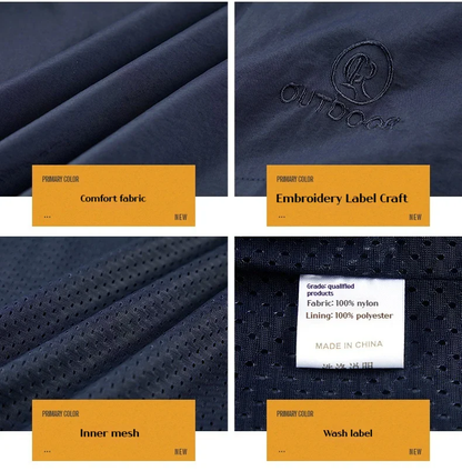 DELTOSTINSS Waterproof Windbreaker Workwear Jacket – Durable • Lightweight • All-Season Protection