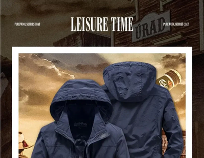 DELTOSTINSS Waterproof Windbreaker Workwear Jacket – Durable • Lightweight • All-Season Protection