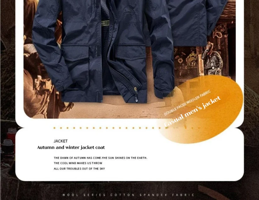 DELTOSTINSS Waterproof Windbreaker Workwear Jacket – Durable • Lightweight • All-Season Protection