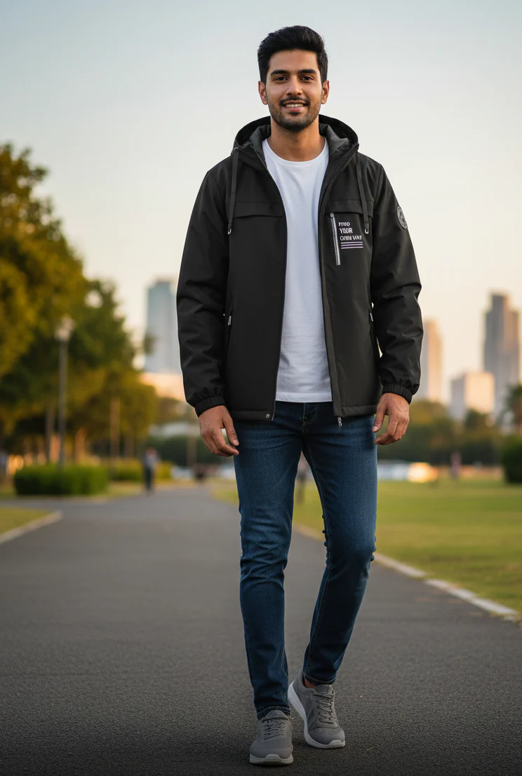 “Deltostinss Premium UrbanShield Windbreaker Jacket”