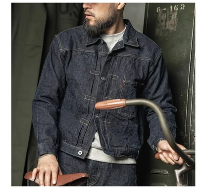 “Deltostinss RawEdge Premium Denim Jacket”